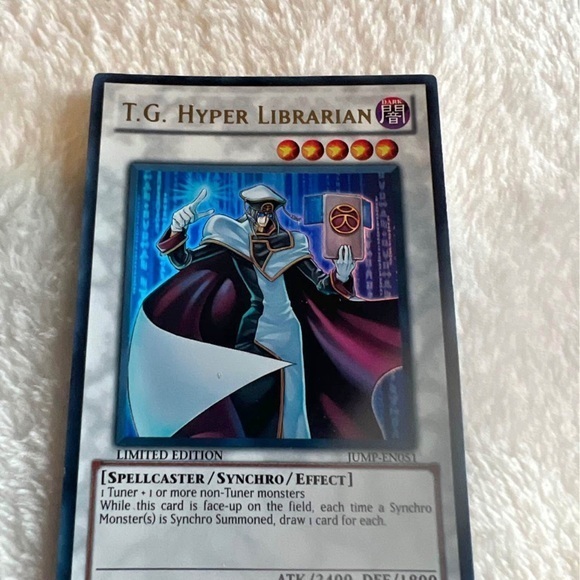 Other - Yugioh T.G. Hyper Librarian JUMP-EN051 Limited Ed Promo Ultra Rare Card New